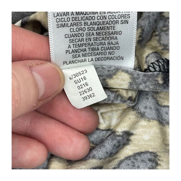 Thalia Sodi Leopard Print Tank Top Waist Tie Women’s Size Small - Picture 7 of 7